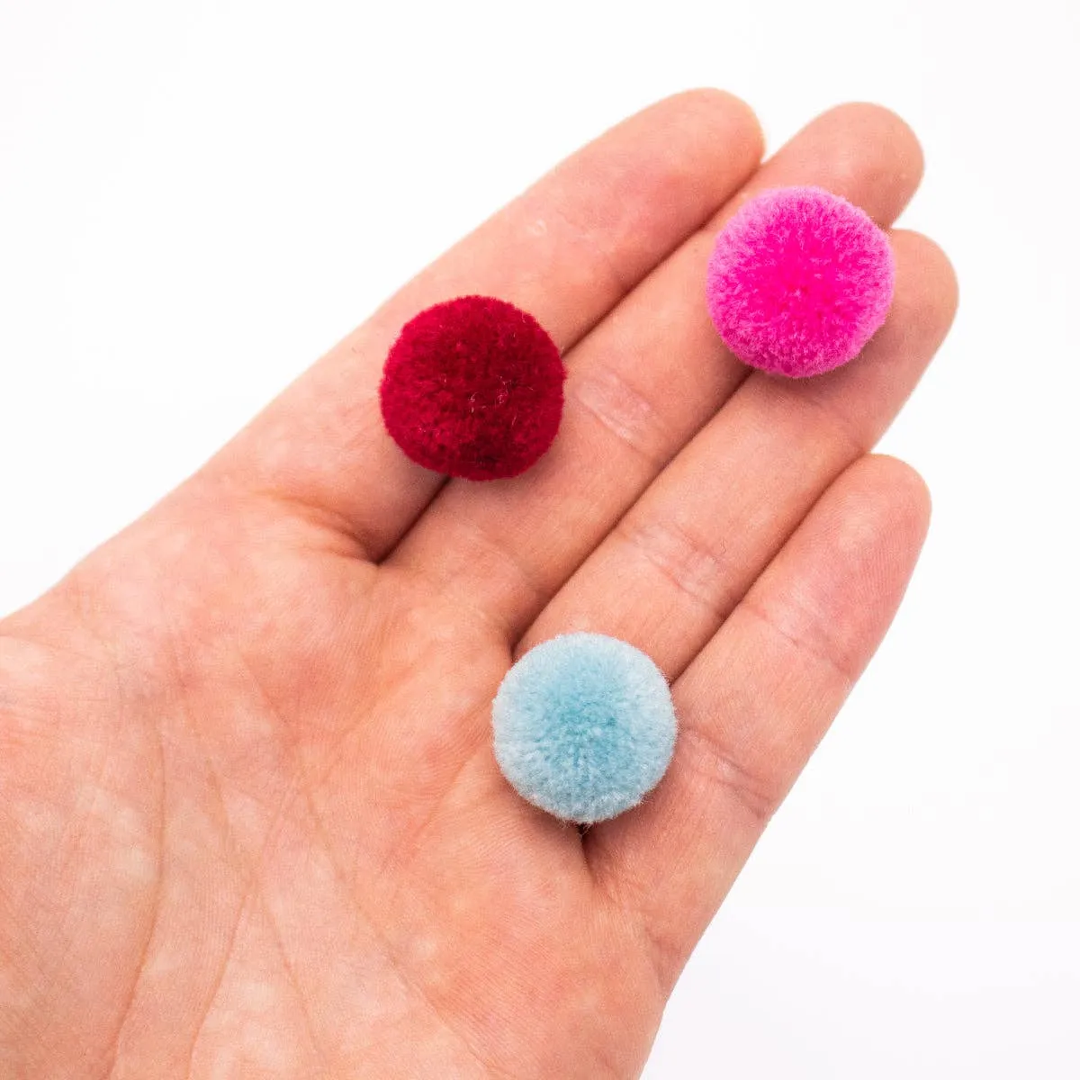 10pcs17mm Colored Plush ball for jewelry handmade jewelry supplies jewelry finding D-3-452