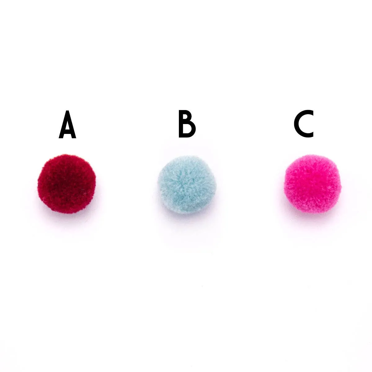 10pcs17mm Colored Plush ball for jewelry handmade jewelry supplies jewelry finding D-3-452