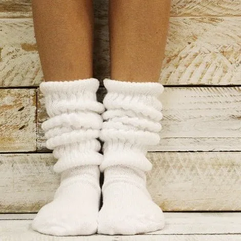 3 pairs bundle ULTIMATE slouch socks - white 10-13