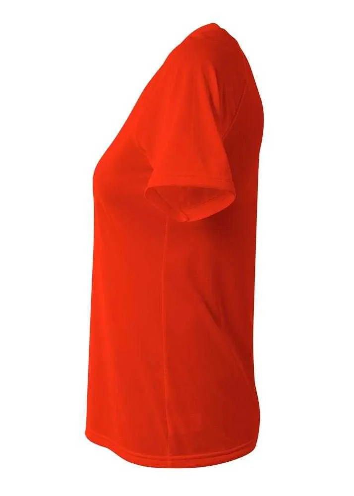 A4 NW3393 SureColor Short Sleeve Cationic Women's Tee - Athletic Orange