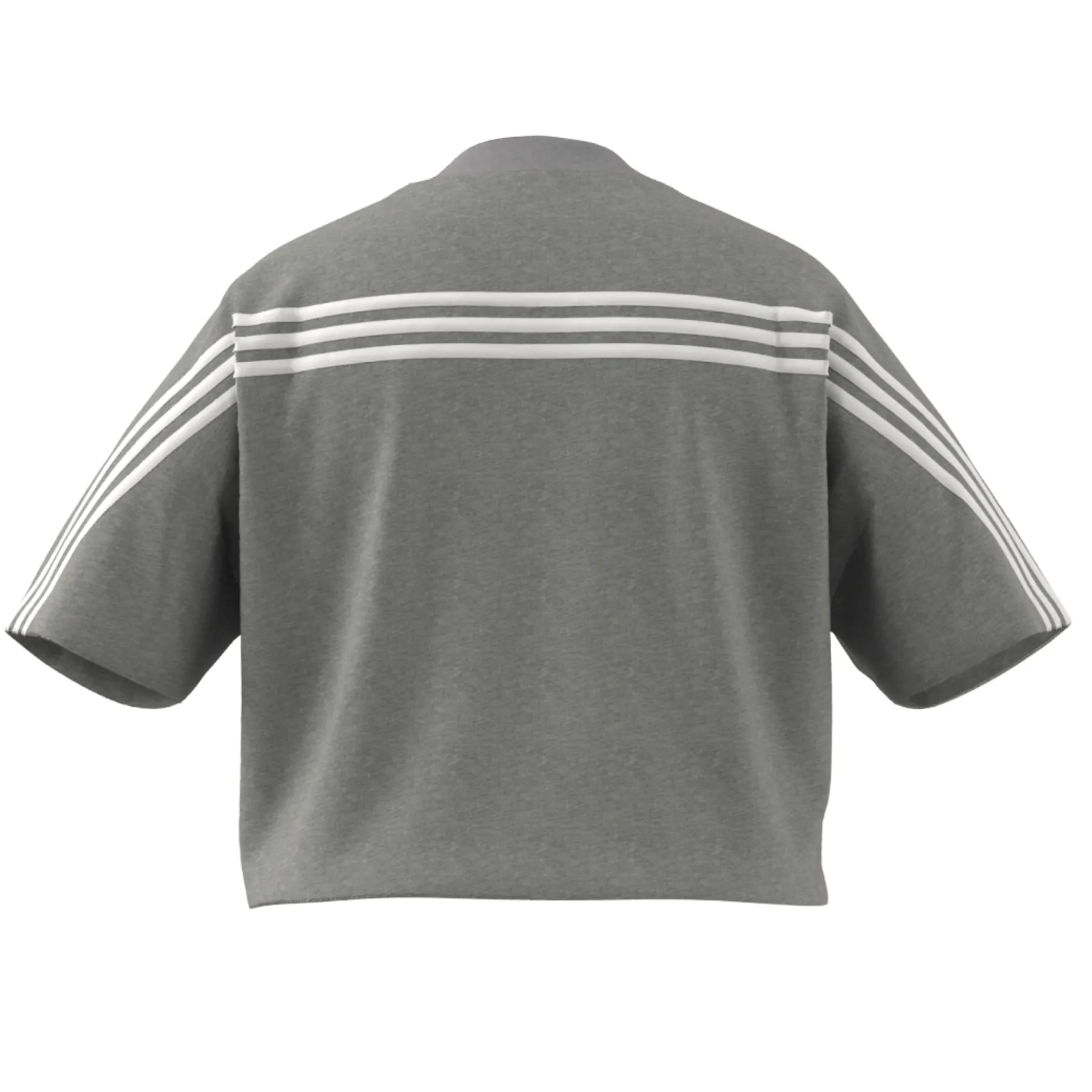 Adidas Future Icons 3 Stripes Tee (PLUS SIZE) - Medium Grey Heather
