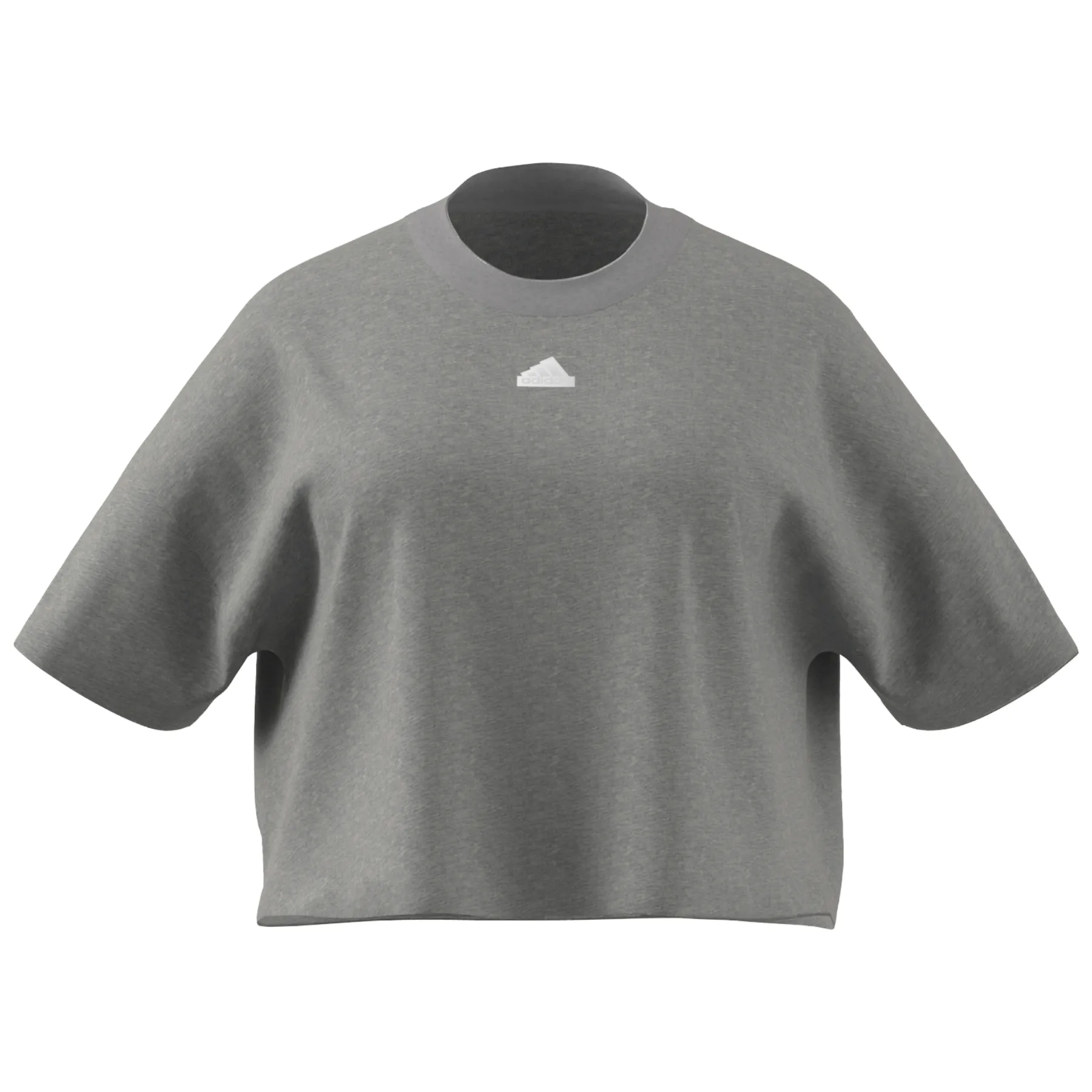 Adidas Future Icons 3 Stripes Tee (PLUS SIZE) - Medium Grey Heather