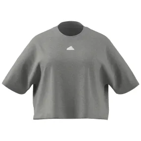 Adidas Future Icons 3 Stripes Tee (PLUS SIZE) - Medium Grey Heather