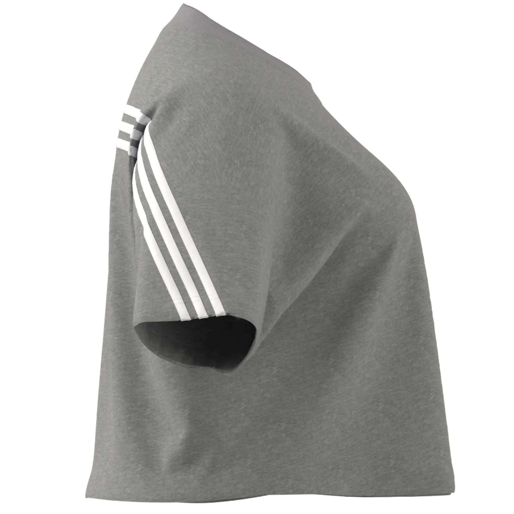 Adidas Future Icons 3 Stripes Tee (PLUS SIZE) - Medium Grey Heather