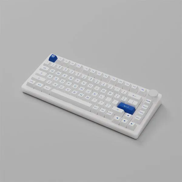 AKKO PC75B Plus Blue On White RGB Mechanical Keyboard (Akko CS Jelly Pink)