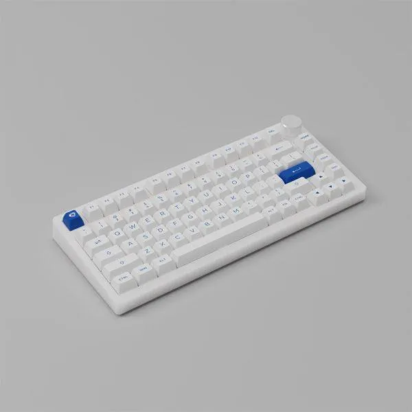 AKKO PC75B Plus Blue On White RGB Mechanical Keyboard (Akko CS Jelly Pink)