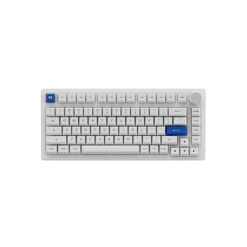 AKKO PC75B Plus Blue On White RGB Mechanical Keyboard (Akko CS Jelly Pink)
