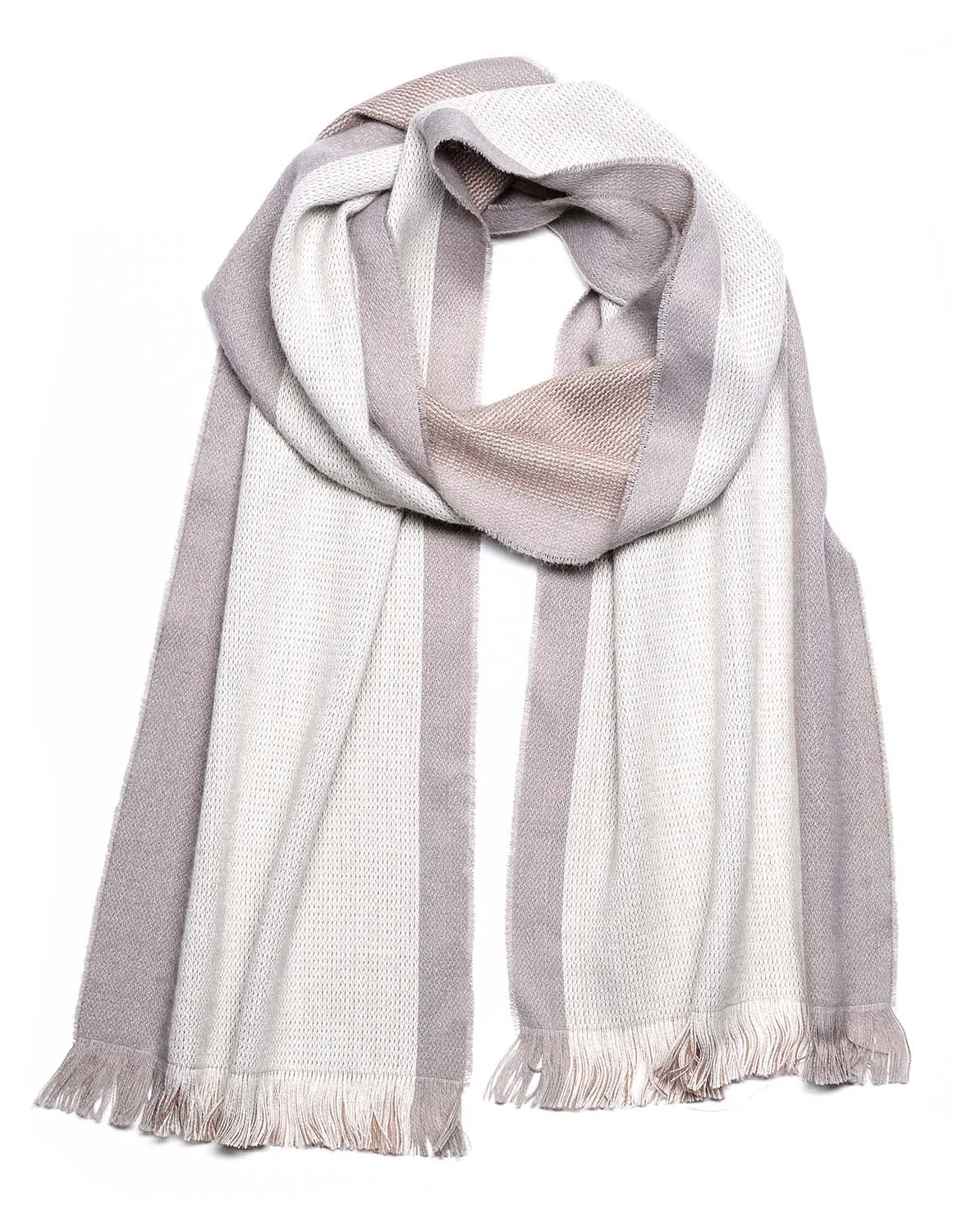 Alpaca Scarf Reversible - Porpoise