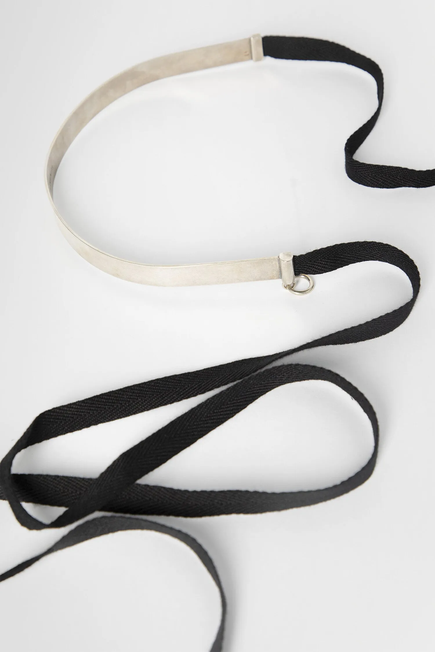 ANN DEMEULEMEESTER UNISEX BLACK BELTS