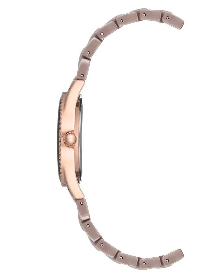 Anne Klein Mauve Mother of Pearl Dial Ladies Watch AK/3410MVRG
