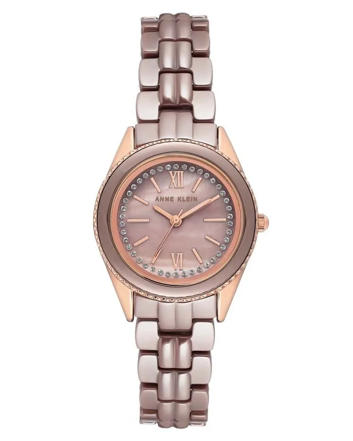 Anne Klein Mauve Mother of Pearl Dial Ladies Watch AK/3410MVRG