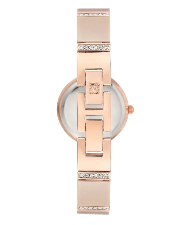 Anne Klein Tan Mother of Pearl Dial Ladies Watch 3340TNRG
