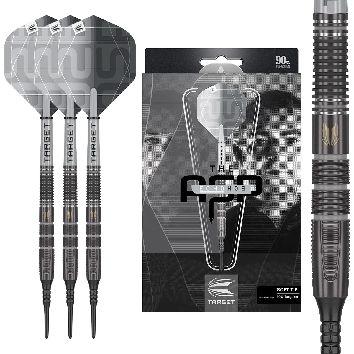 Aspinall X Echo 90% Tungsten Soft Tip Darts by Target