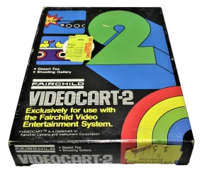 Boxed Channel F Videocart Fairchild Video Entertainment System 2 Desert Fox