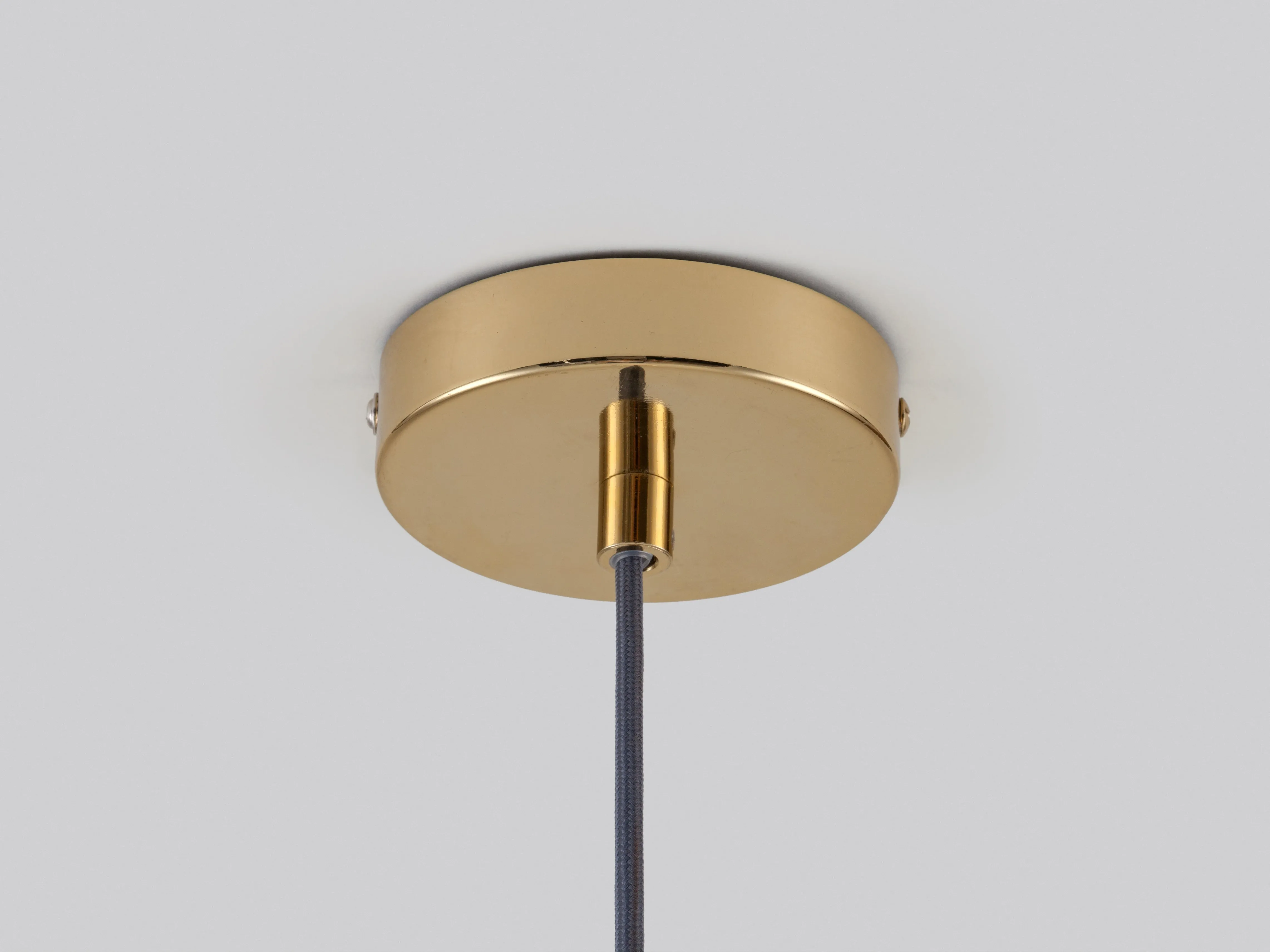 Brass ring ceiling light