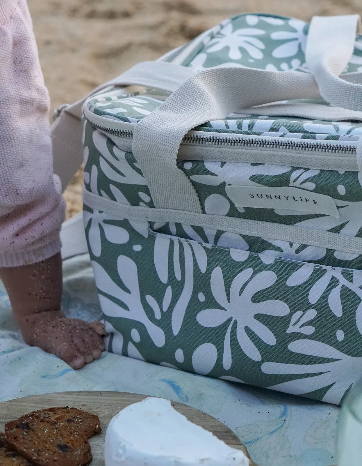 Canvas Cooler Bag - Vacay Olive