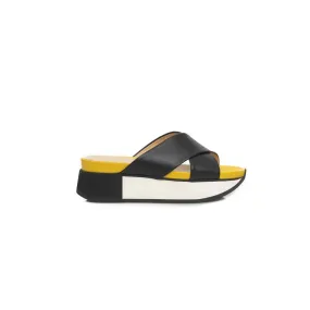 Cerruti 1881 Black Leather Women Women's Sandal