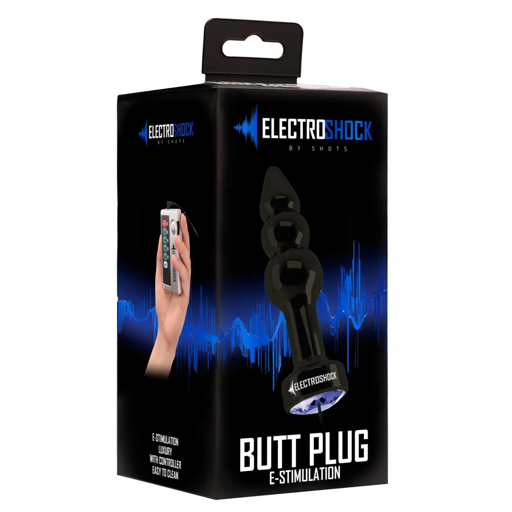 ElectroShock 3.9" Ribbed E-Stimulation Butt Plug