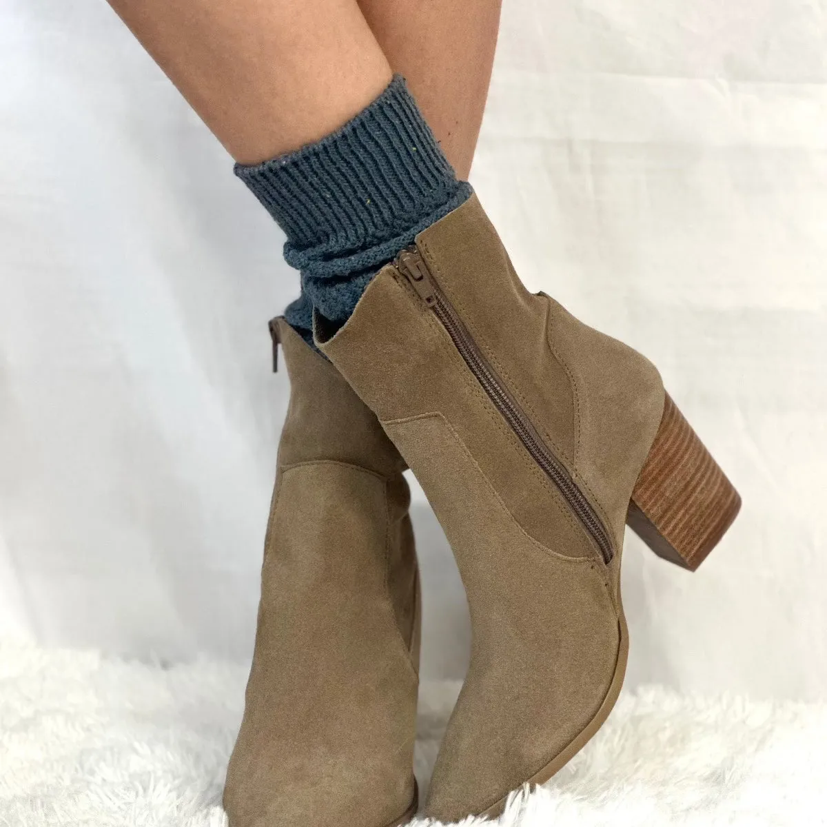 ESSENTIALS boot slouch socks - slate blue