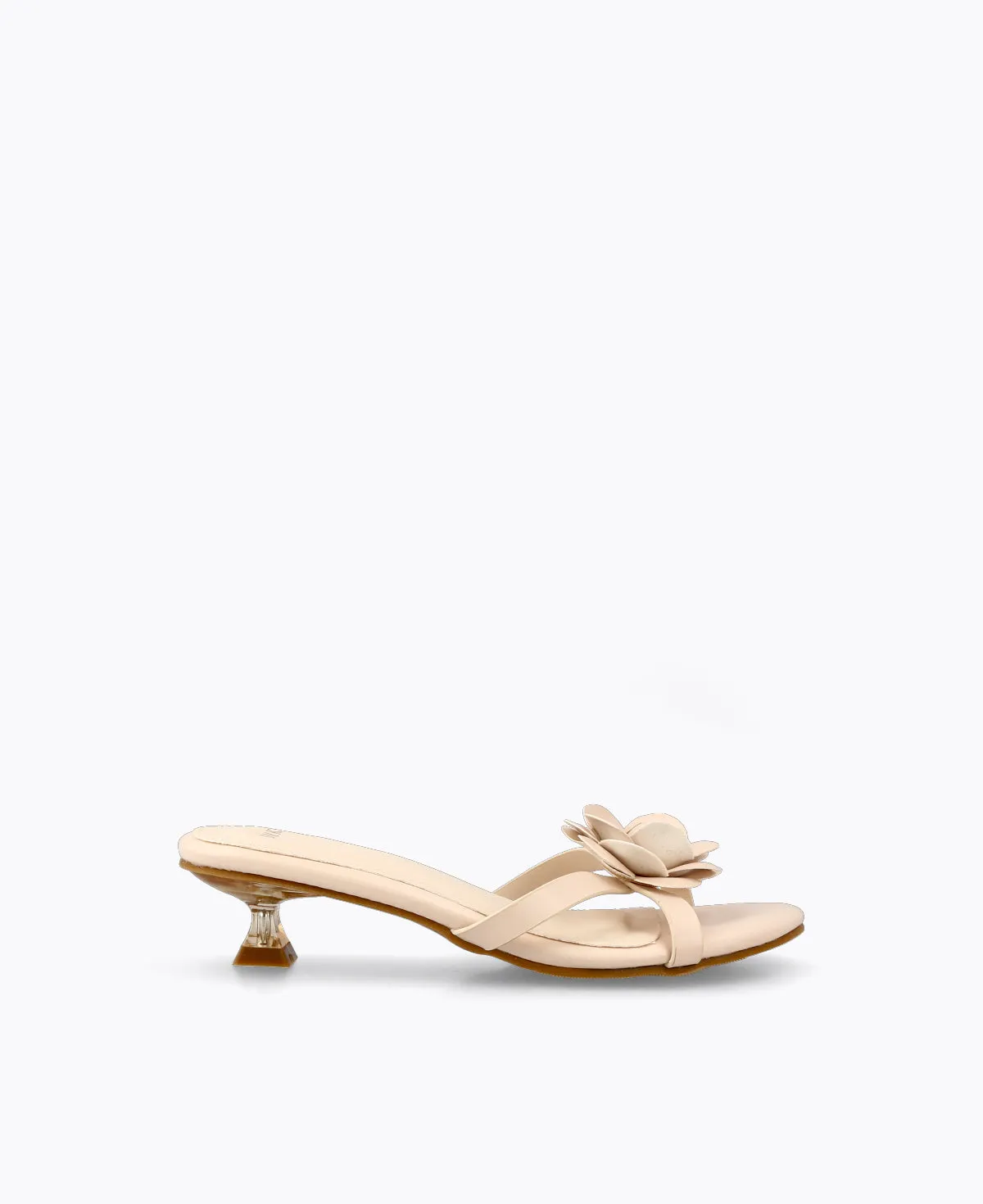 Flora Heel Sandals - Beige