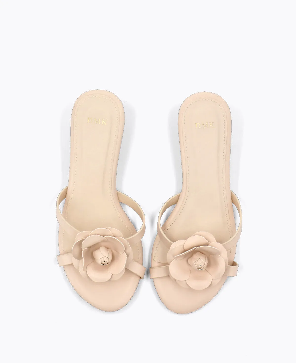 Flora Heel Sandals - Beige