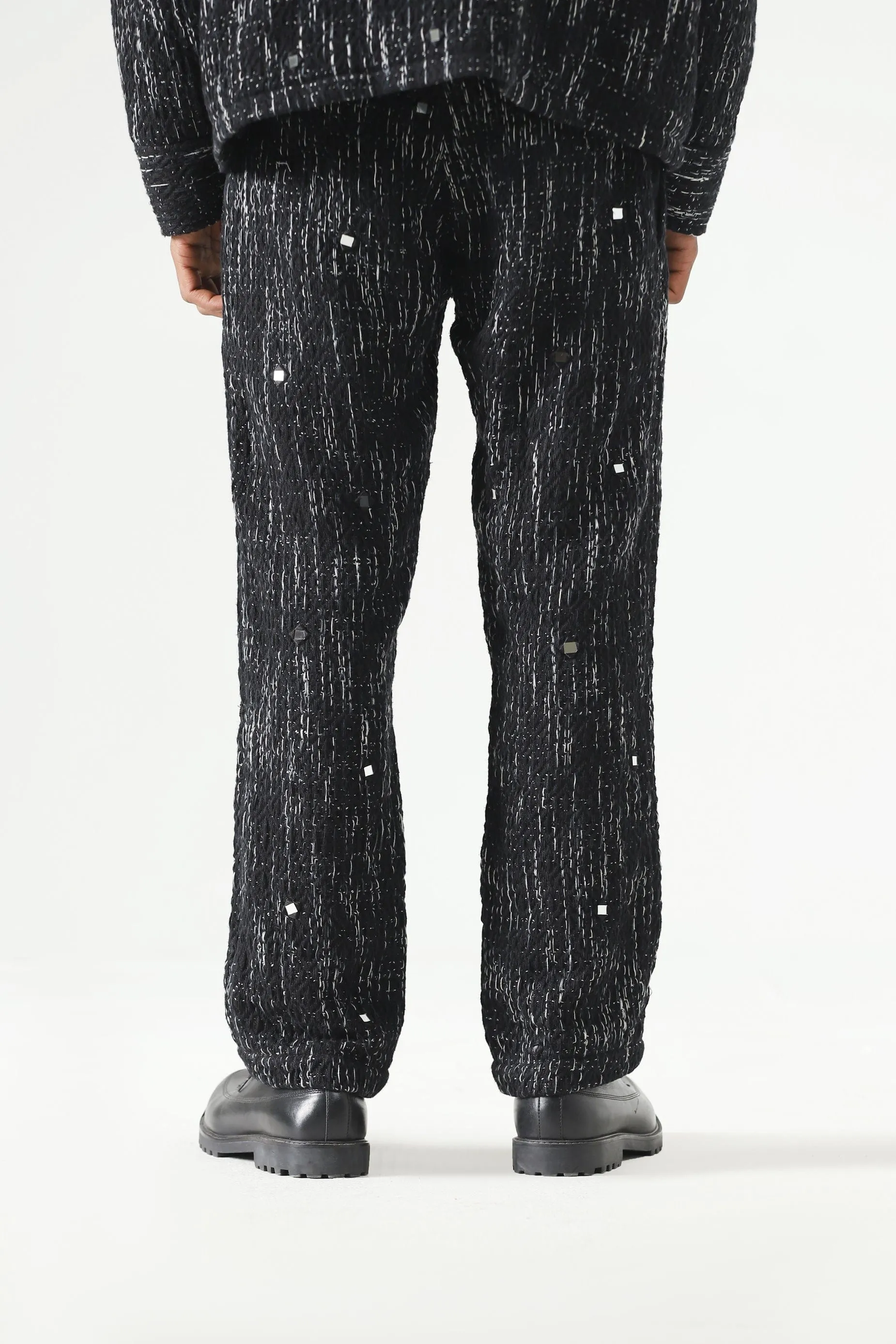 HANDWOVEN MIRROR TROUSERS