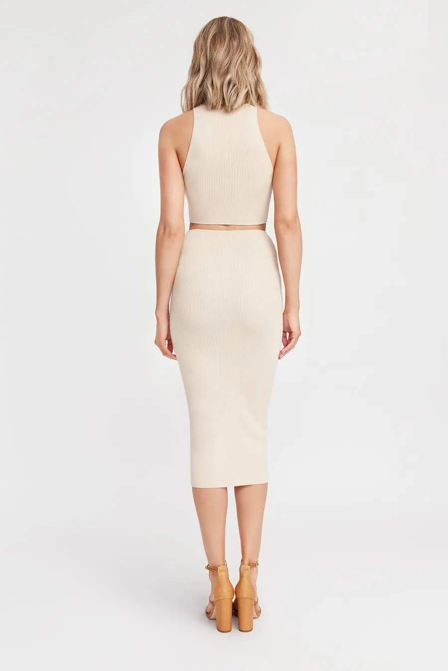 Lola Cut Out Sleeveless (Oat)