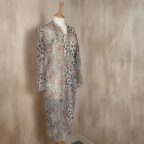 Long Animal Print Kaftan