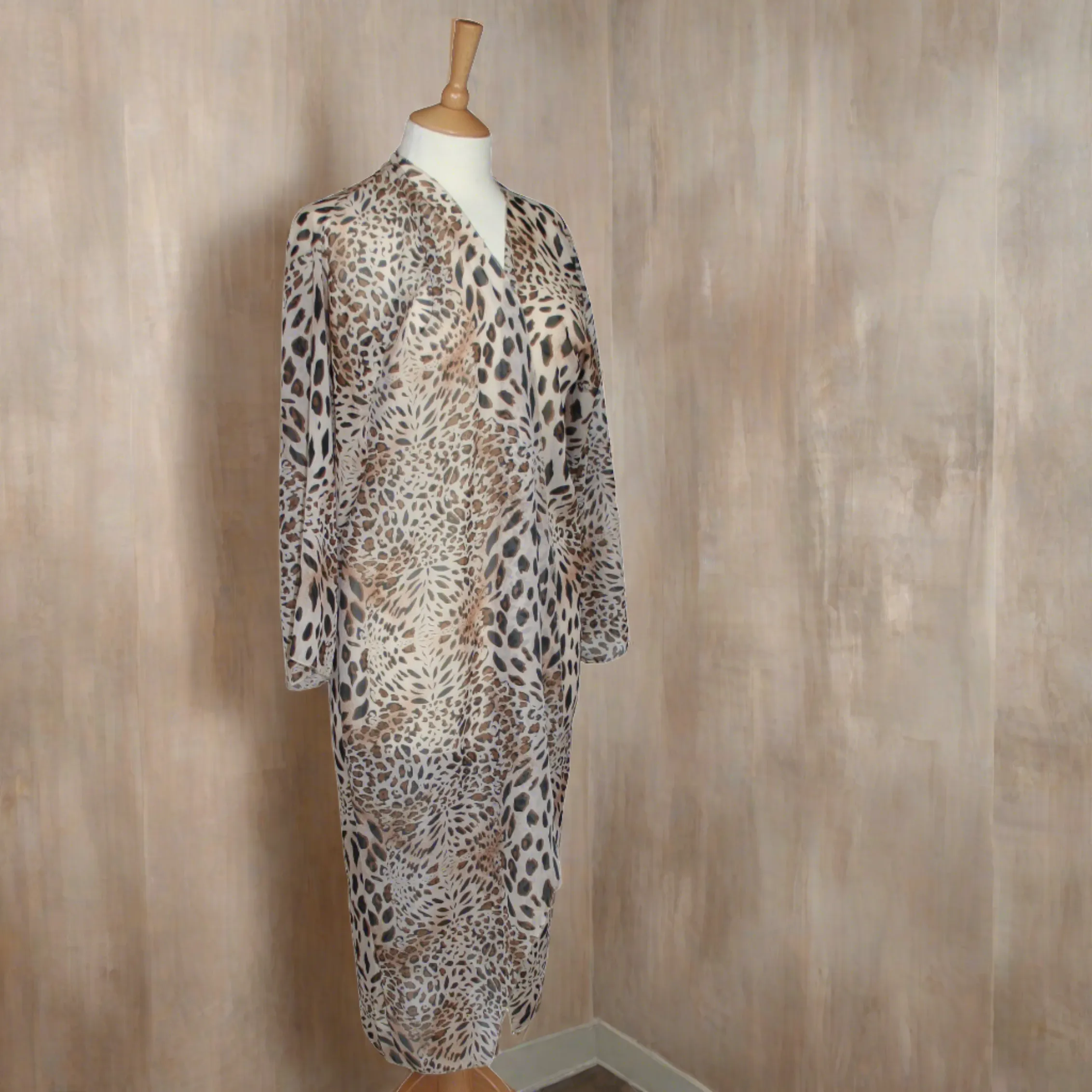 Long Animal Print Kaftan