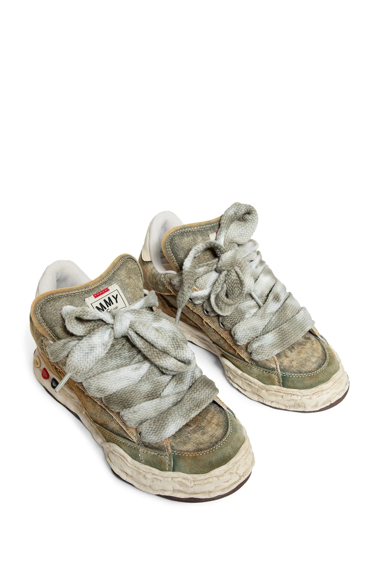 MAISON MIHARA YASUHIRO UNISEX GREEN SNEAKERS