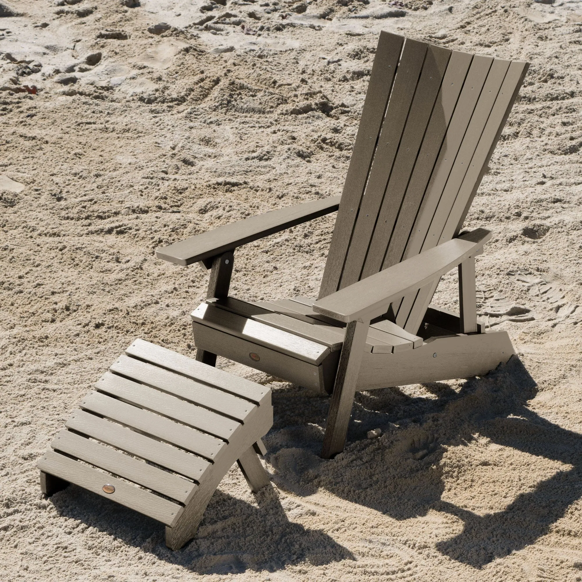 Manhattan Beach Adirondack Chair with Folding Adirondack Ottoman