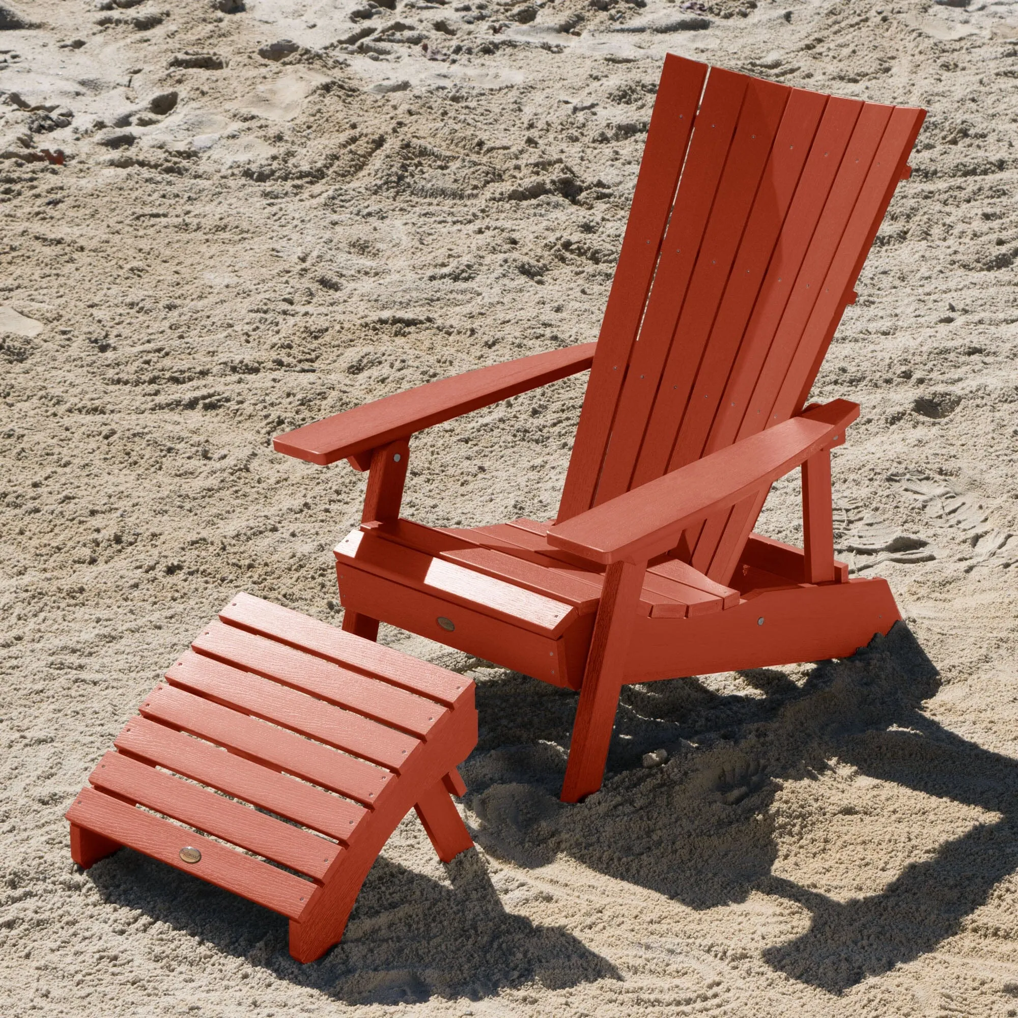 Manhattan Beach Adirondack Chair with Folding Adirondack Ottoman