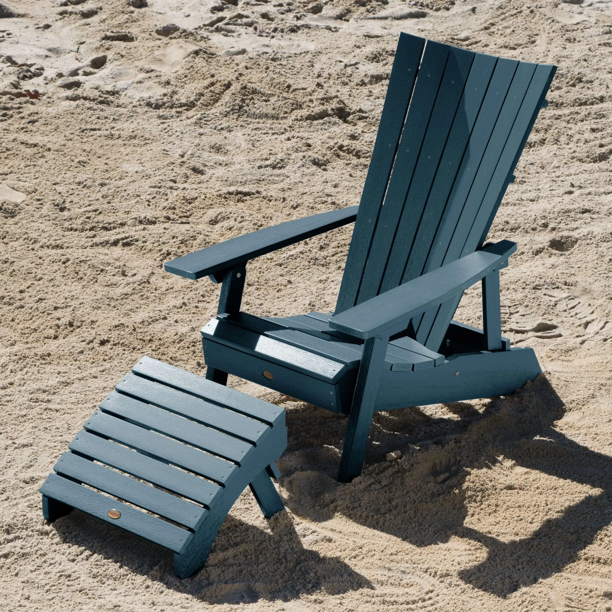 Manhattan Beach Adirondack Chair with Folding Adirondack Ottoman