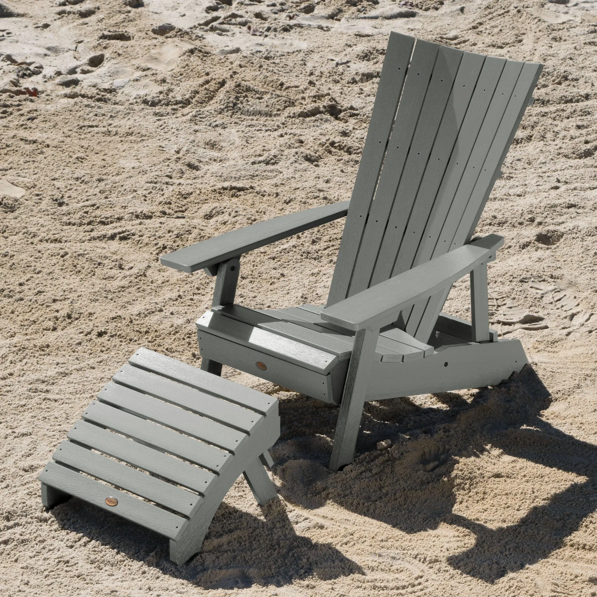 Manhattan Beach Adirondack Chair with Folding Adirondack Ottoman