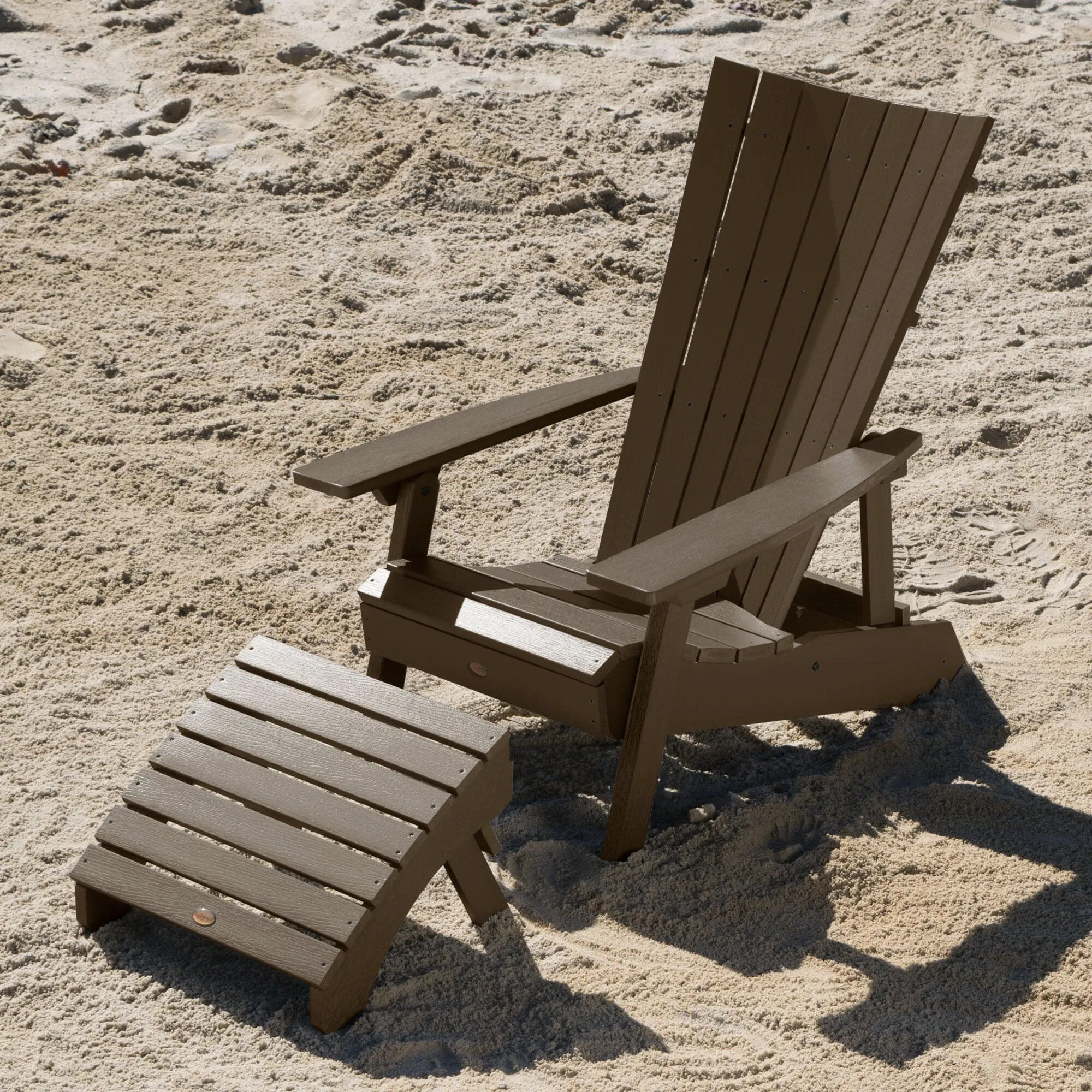 Manhattan Beach Adirondack Chair with Folding Adirondack Ottoman