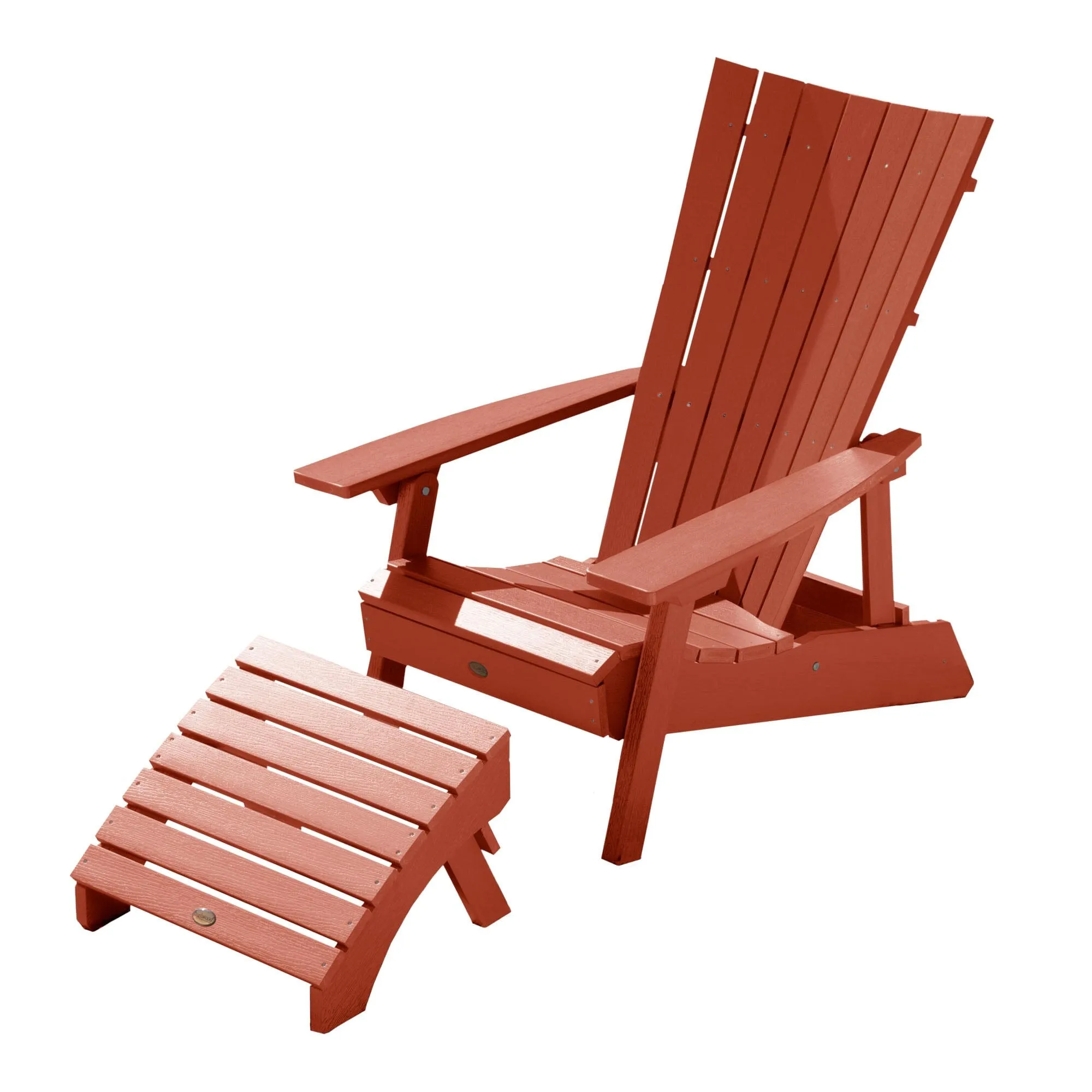 Manhattan Beach Adirondack Chair with Folding Adirondack Ottoman