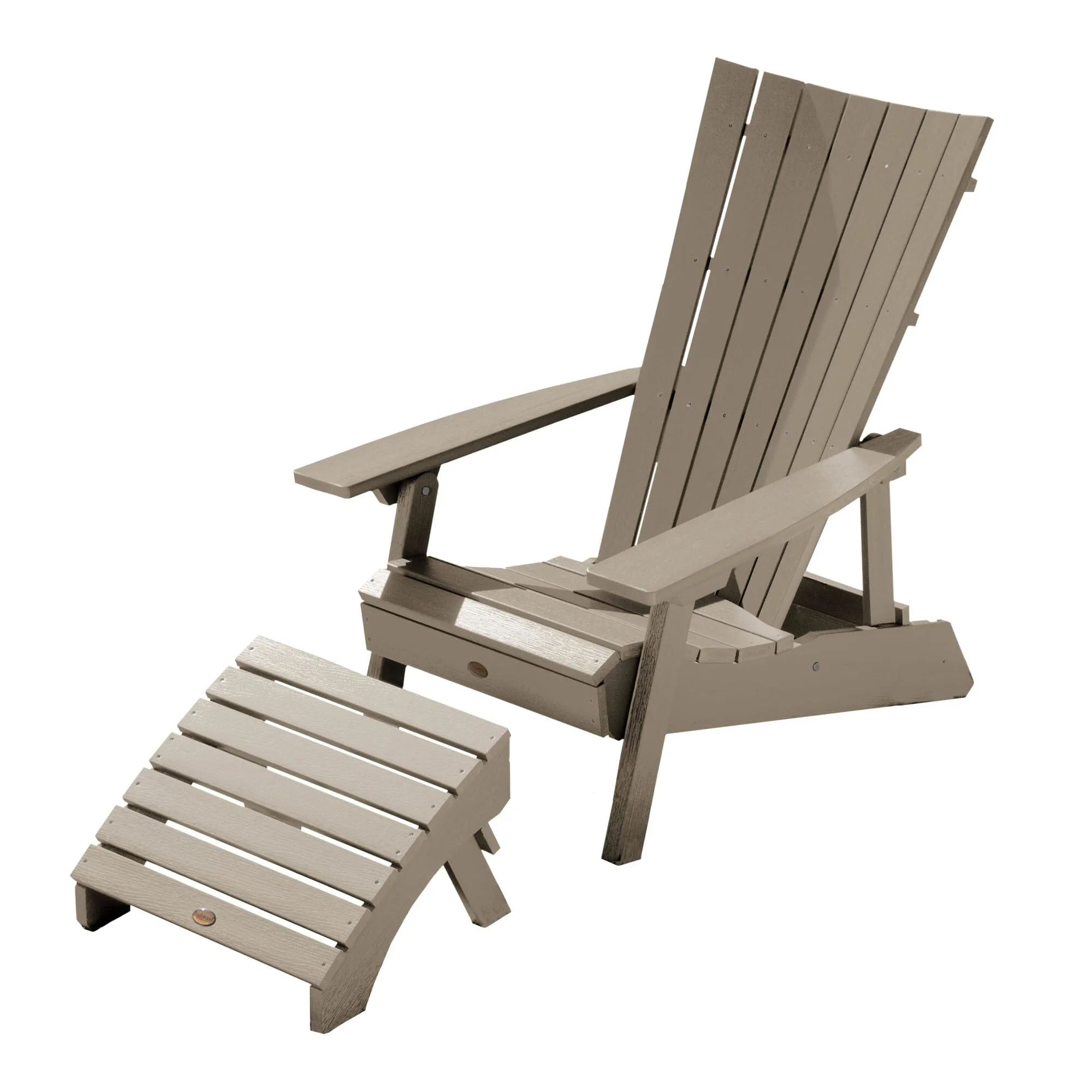Manhattan Beach Adirondack Chair with Folding Adirondack Ottoman