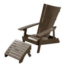 Manhattan Beach Adirondack Chair with Folding Adirondack Ottoman
