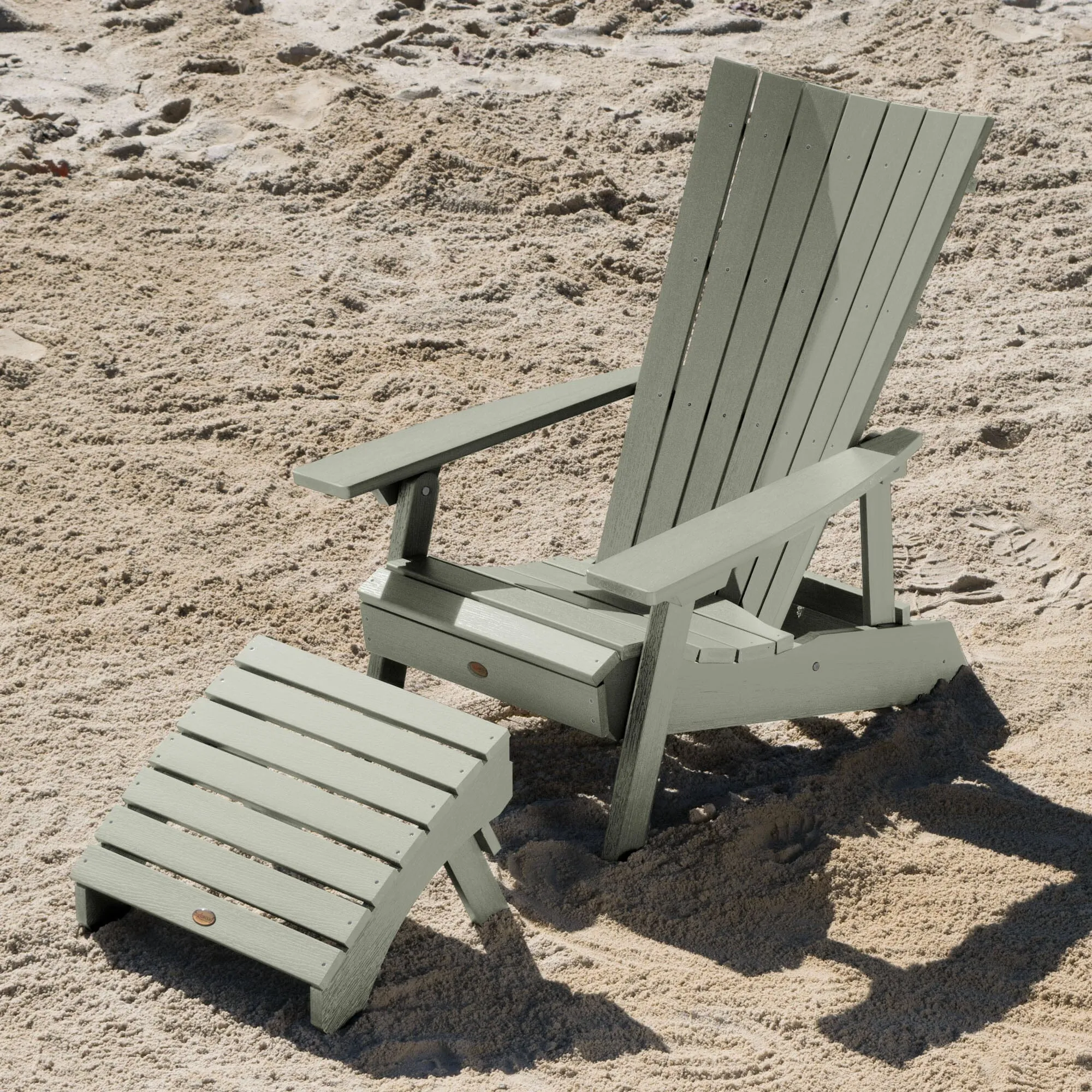 Manhattan Beach Adirondack Chair with Folding Adirondack Ottoman