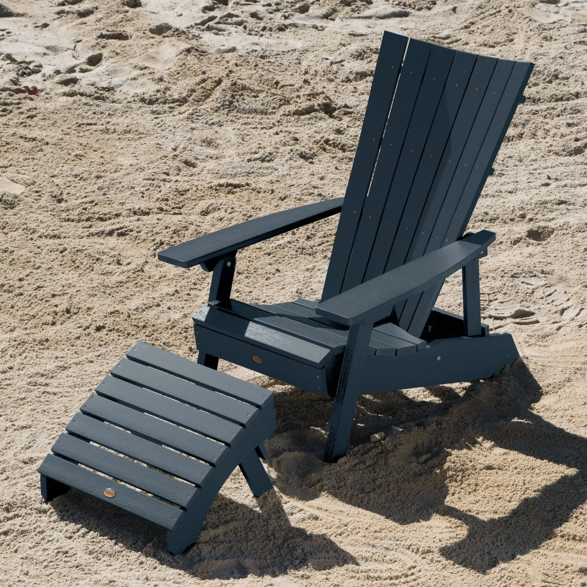 Manhattan Beach Adirondack Chair with Folding Adirondack Ottoman