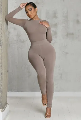 Matte Basix Sculpt Leggings - Nude