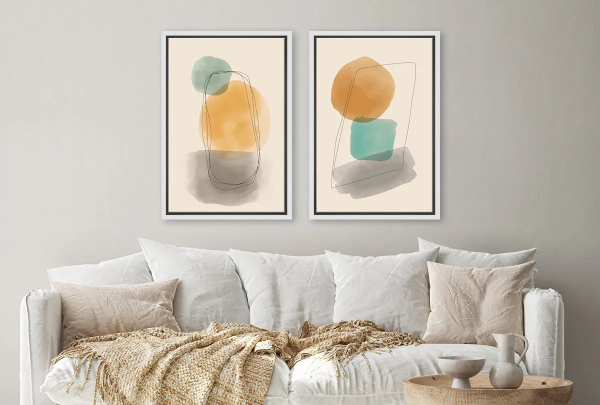 Minimalist Abstract Set 4AB | Abstract Wall Art Print