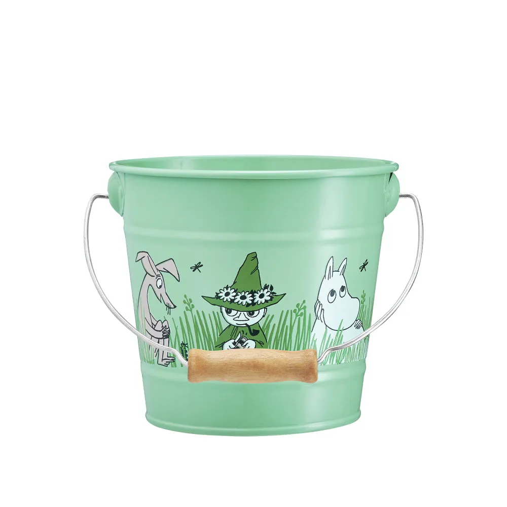 Moomin Bucket In The Garden Boys Green 2L