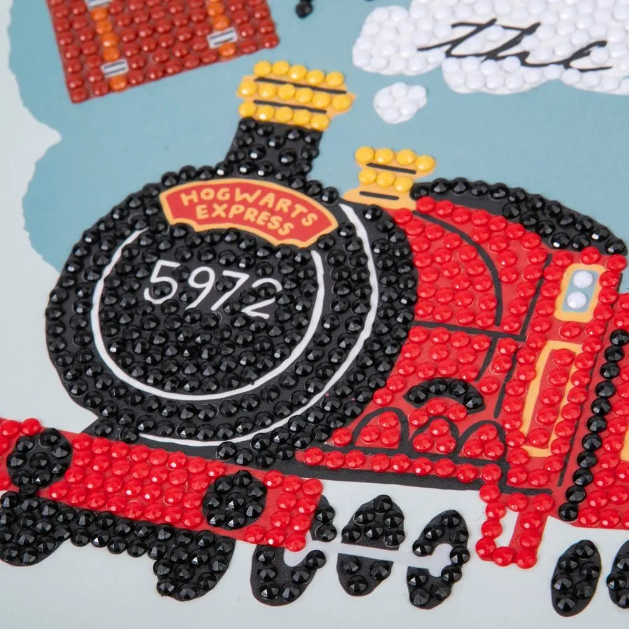 "All Aboard The Hogwarts Express" Harry Potter Crystal Art Card