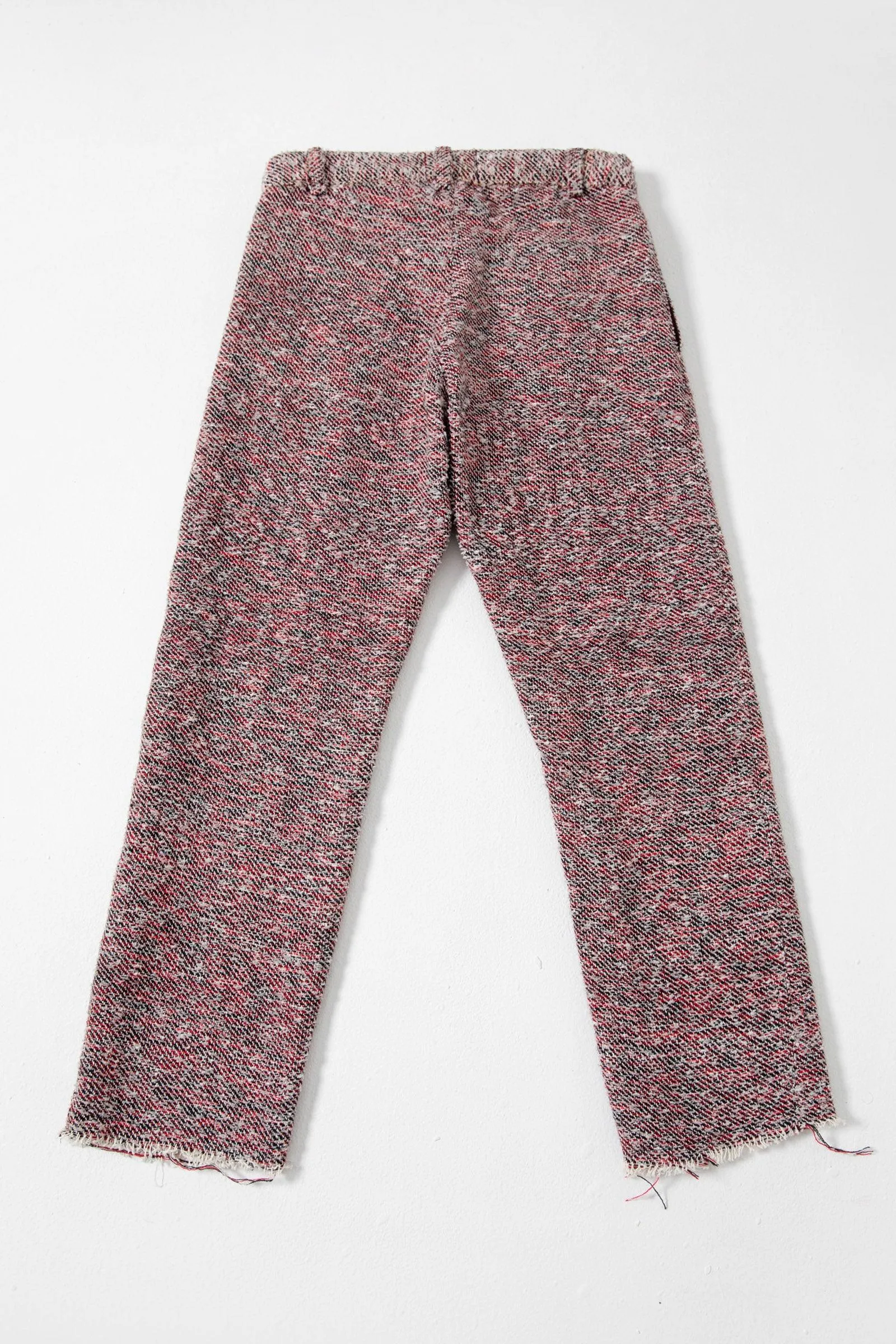 RECYCLED MIXED YARN TROUSERS