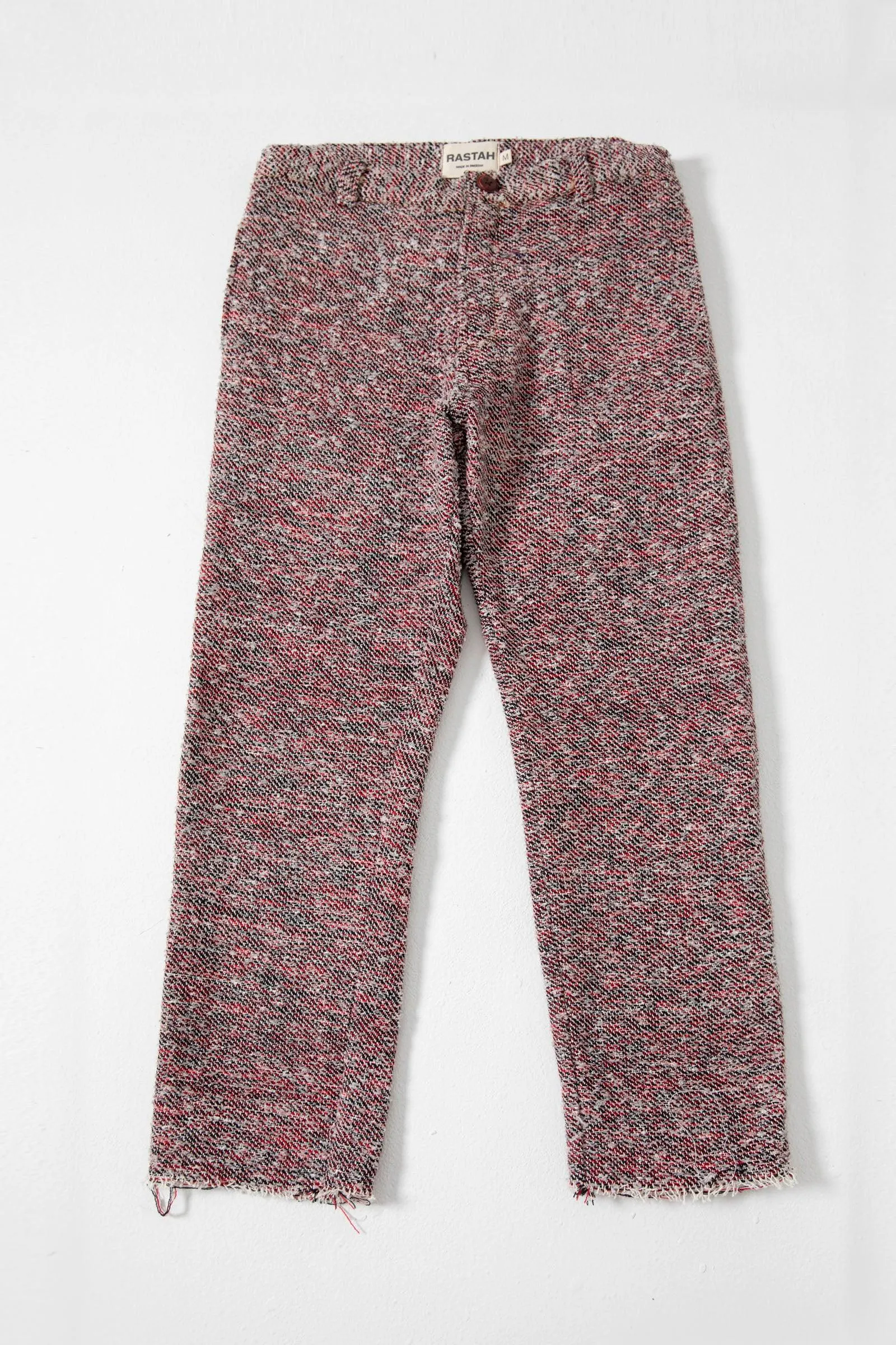 RECYCLED MIXED YARN TROUSERS