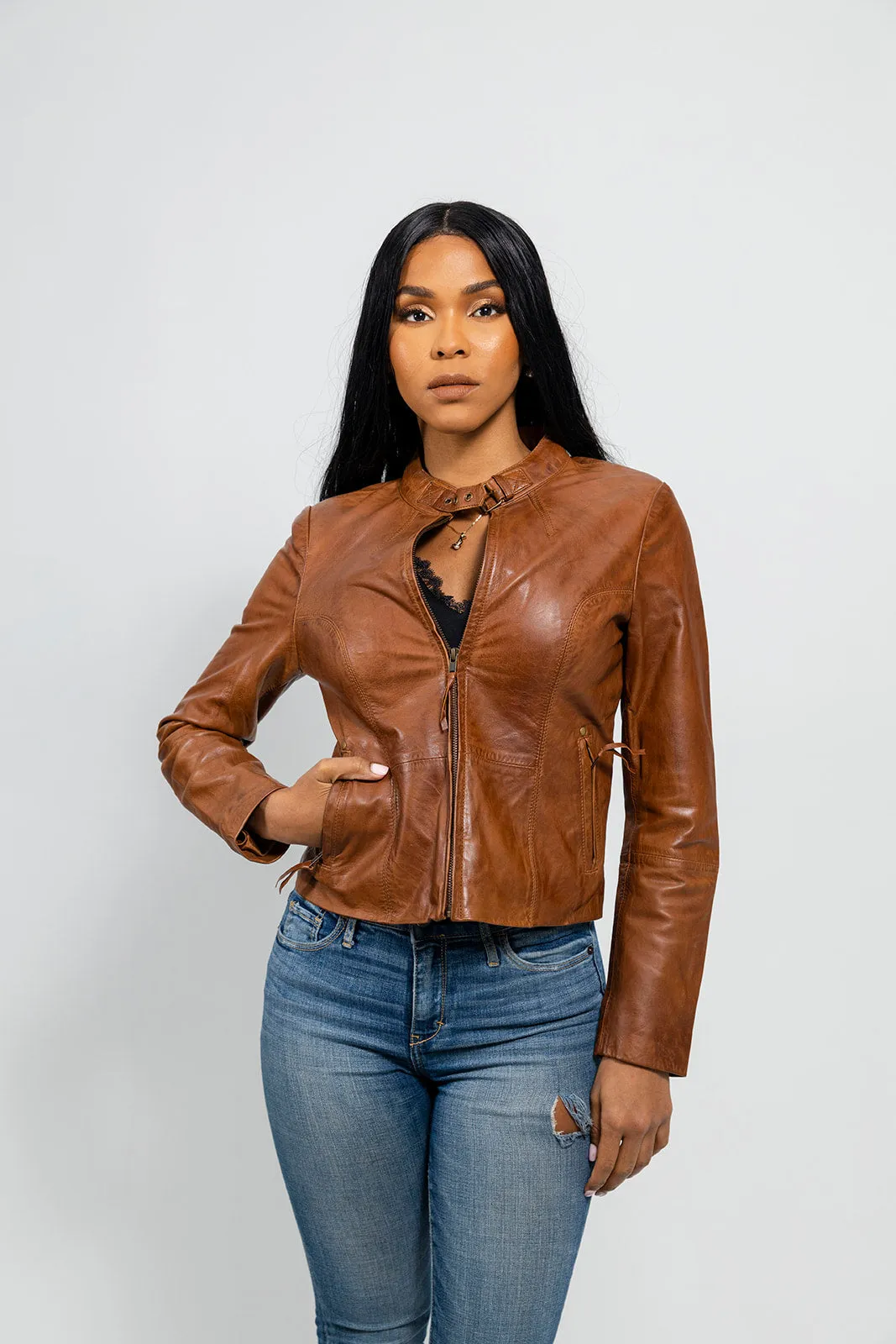 Rexie Fashion Leather Jacket