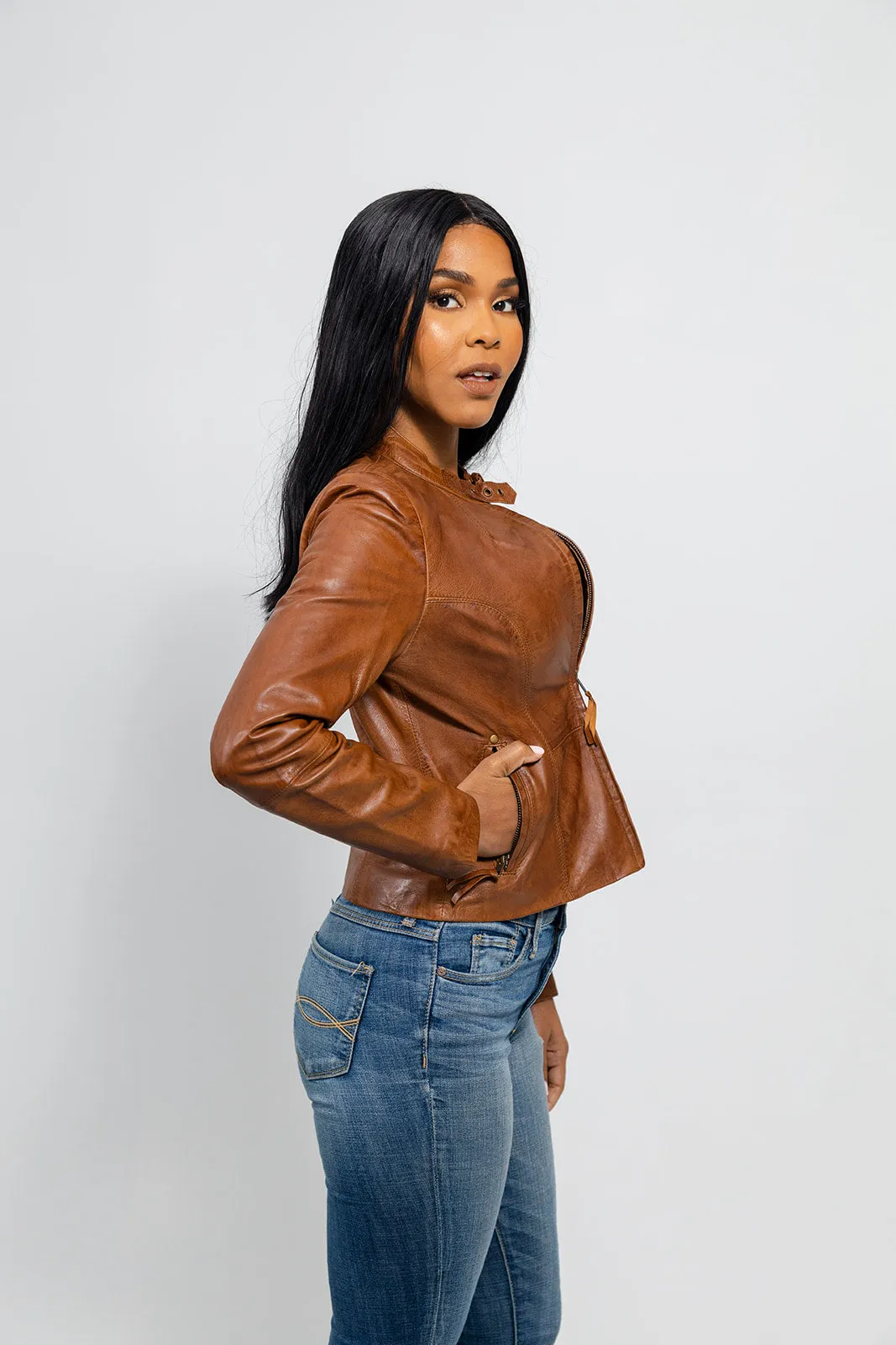 Rexie Fashion Leather Jacket