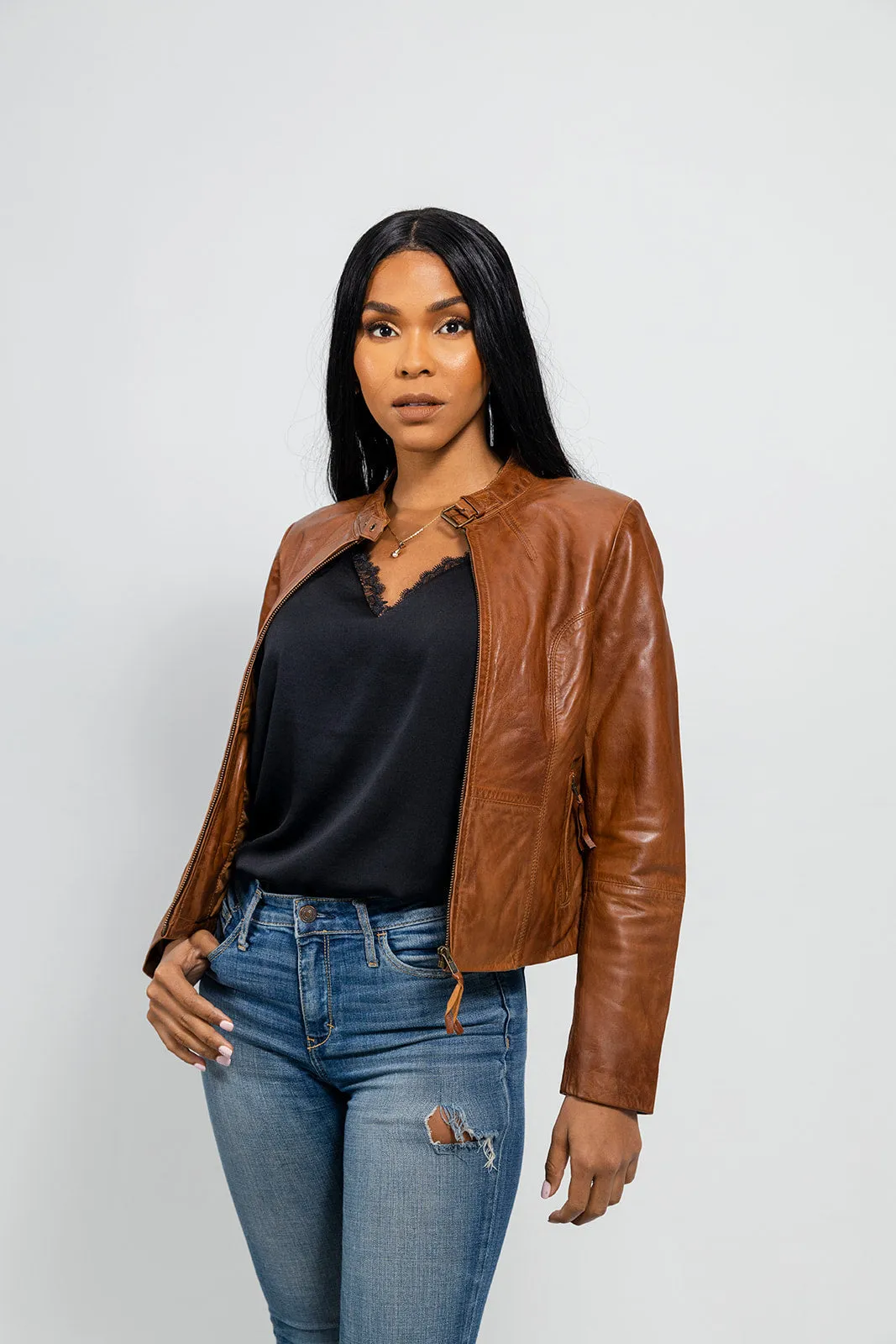 Rexie Fashion Leather Jacket