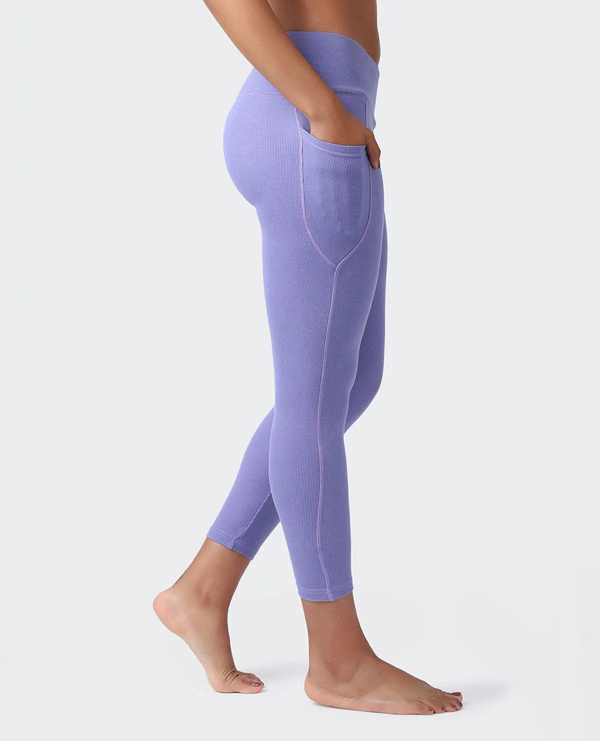 Ribbed Criss Cross Leggings Very Peri